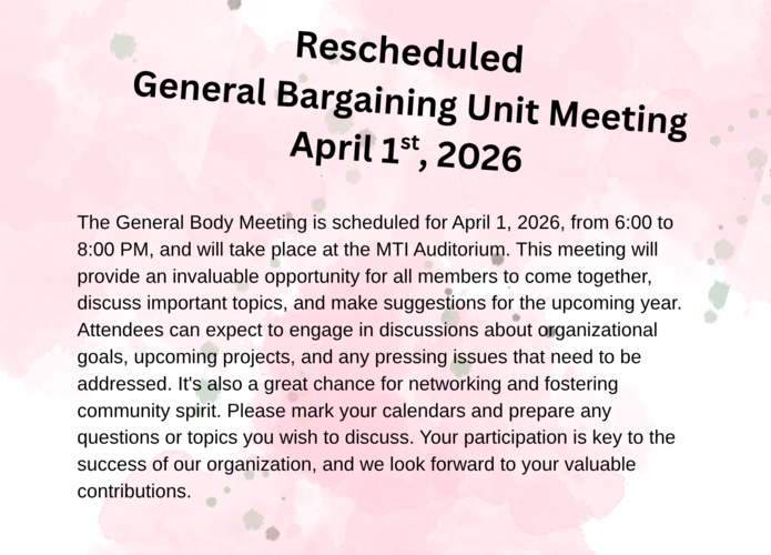 General Meeting 2026